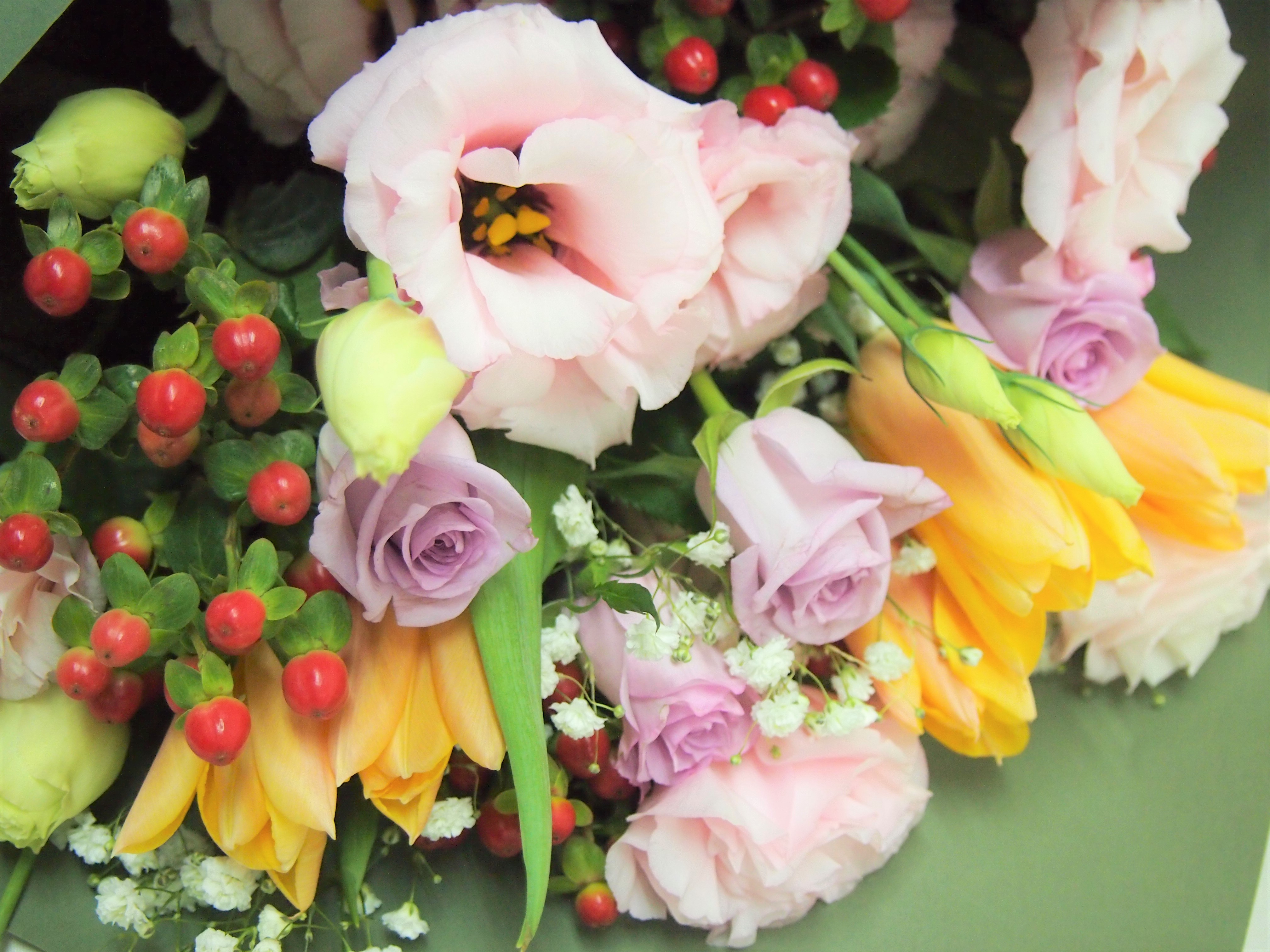 誕生日 トルコキキョウ季節の花束 花の店サトウ 公式サイト