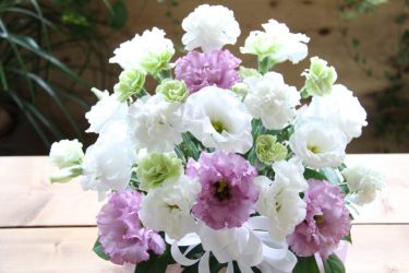 お供え 白 紫のアレンジメント 花の店サトウ 公式サイト