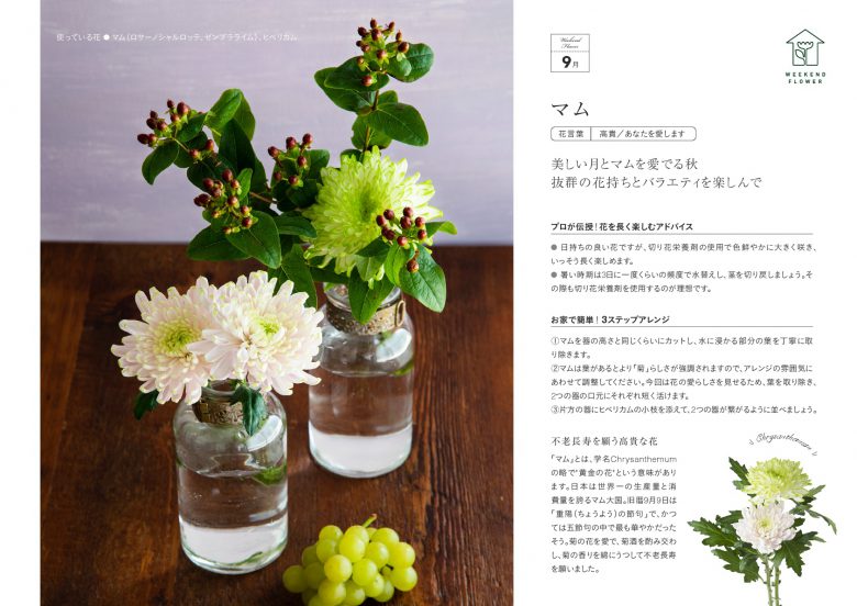 9月マム 花のある週末を Weekend Flower 花の店サトウ 公式サイト