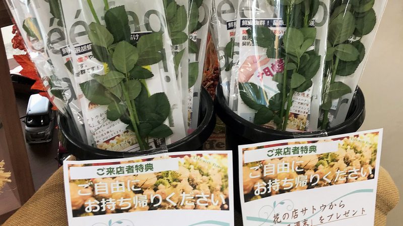 「花のある週末」をプレゼント！　花の店サトウ×福島トヨタ福島笹木野店【WEEKEND FLOWER 企画】